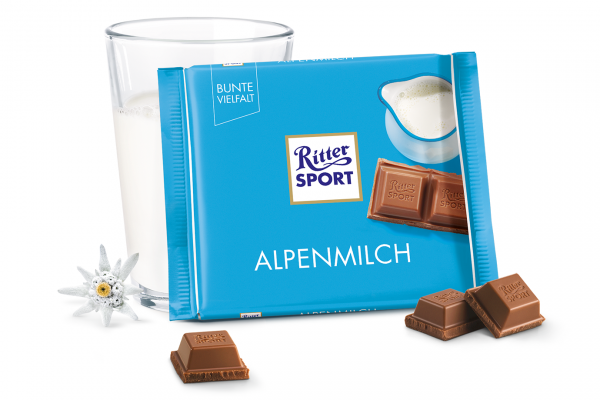 Шоколад RITTER SPORT Alpenmilch Альпійське Молоко 100 г