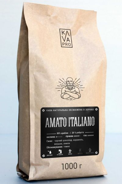 Кава в зернах KAVA PRO Amato Italiano 80/20