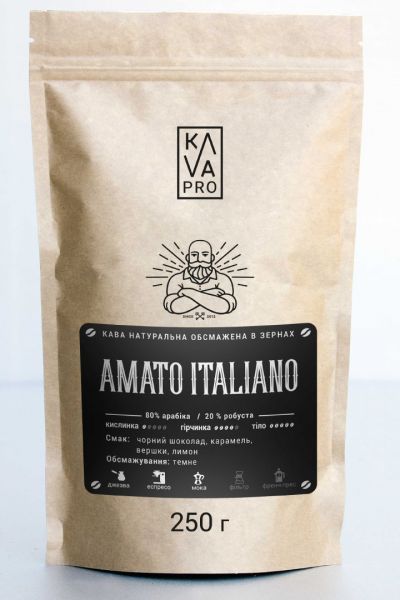 Кава в зернах KAVA PRO Amato Italiano 80/20