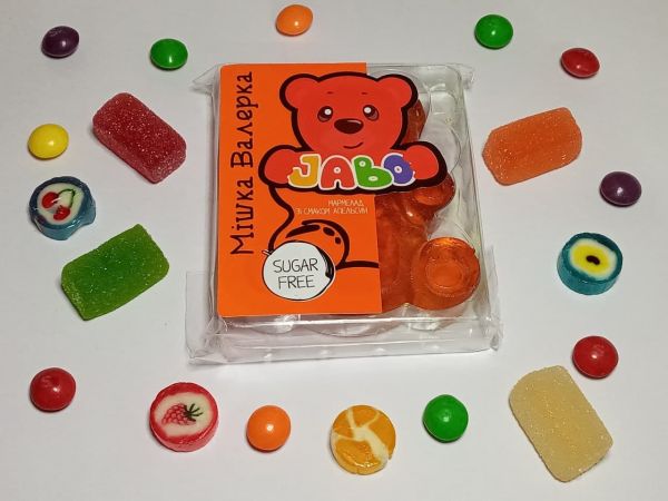 Мармелад Ведмедик зі смаком апельсина 100 г без цукру