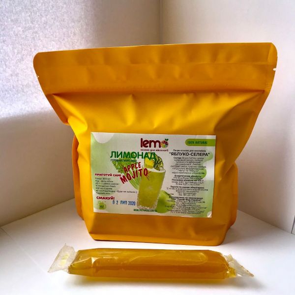 Пюре-основа LEMO для коктейлів Яблуко-Селера 45 г
