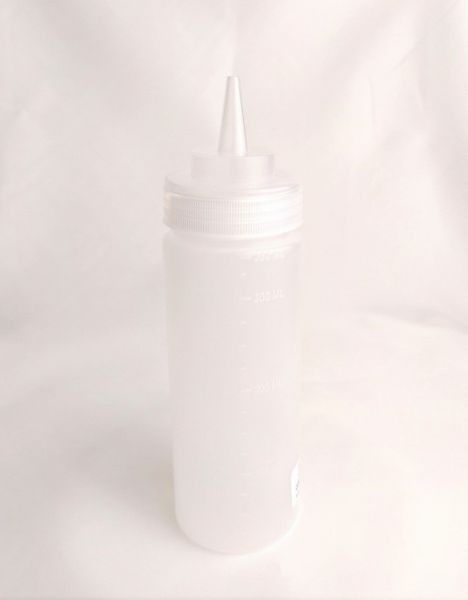 Пляшка для соусів з мірною шкалою 360 мл  прозора