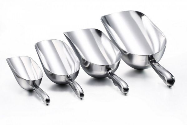 Совок алюмінієвий для сипучих і льоду 190 мл