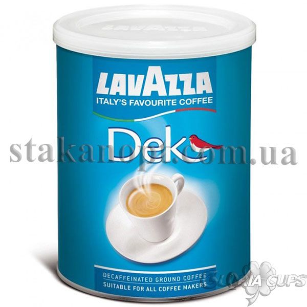 Кава мелена LAVAZZA Decaffinato 30/70 без кофеїну 250 г банка