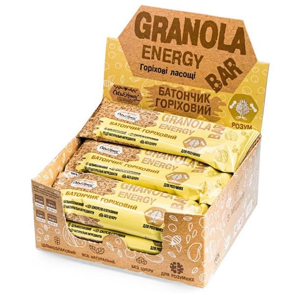 Батончик гранола Горіховий 40 г