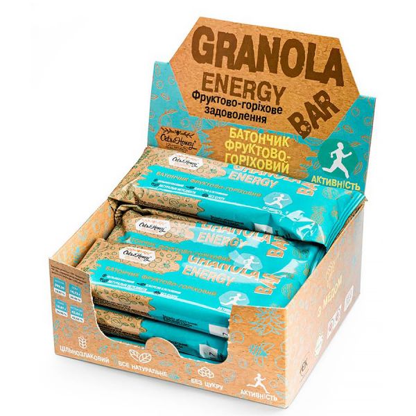 Батончик гранола Фруктово-горіховий 40 г