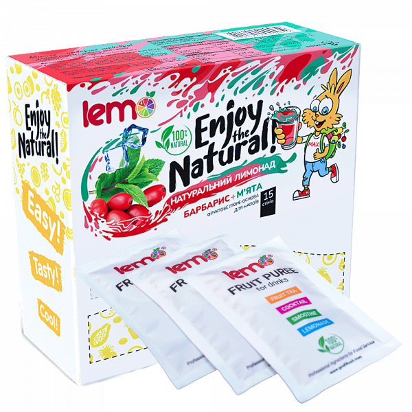 Концентрат для лимонаду та чаю LEMO Барбарис-М'ята