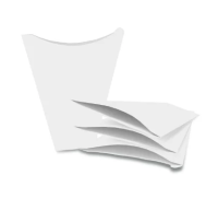 Картонная упаковка для блинов Макси белая