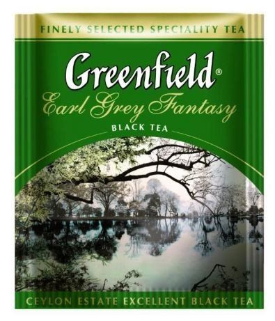 Чай чорний пакетований Greenfield Earl Grey Fantasy 100 шт Бергамот