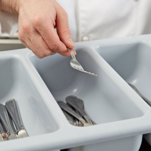 Лоток для столових приладів сірий