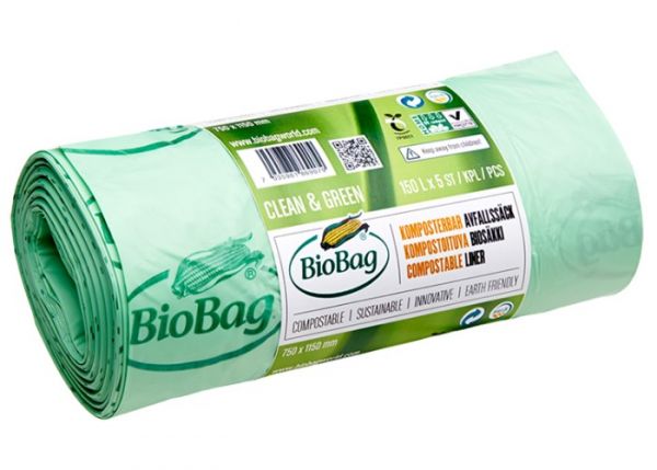 BioBag 150л/5шт 40 мікрон