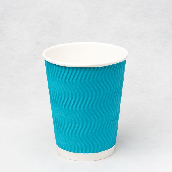 Гофростакан Ripple 400 мл блакитний
