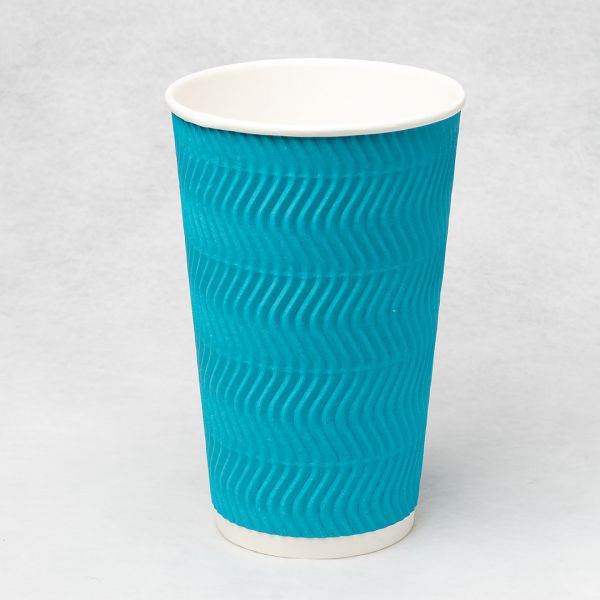 Гофростакан Ripple 500 мл блакитний
