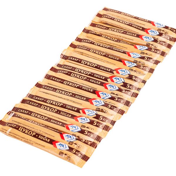 Цукор тростинний коричневий в стіках 0,5 кг Драй Демерара 5г*100шт