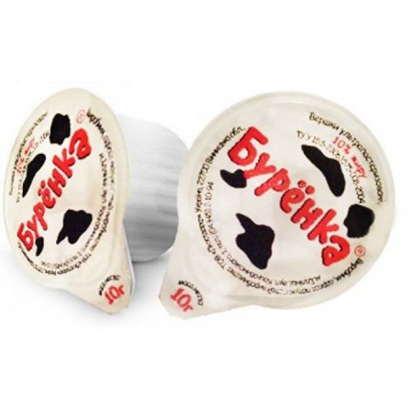 Вершки порційні БУРЕНКА 10% 10 г * 10 шт