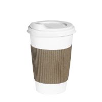 Термочехол клеєний на стакан паперовий 250-340 мл бурий