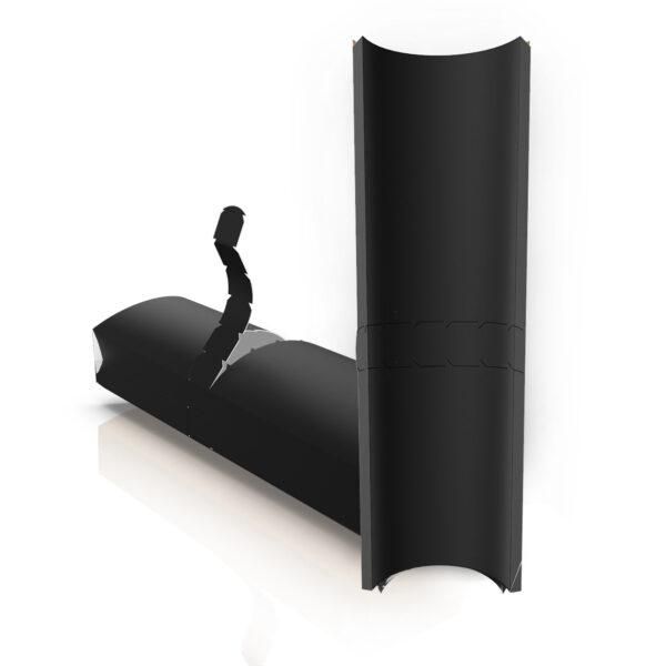 Упаковка картонна для шаурми буріто хот-догів  225*70*45 мм ЧОРНА 50 шт