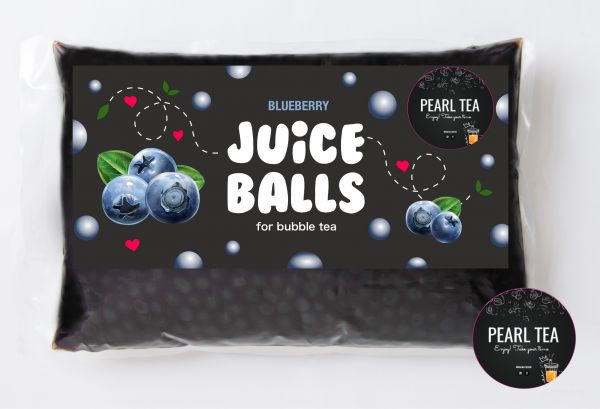 Bubble Tea Соковиті кульки зі смаком Чорниці 1,8 кг
