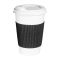 Термочехол клеєний на стакан паперовий 400-500 мл чорний