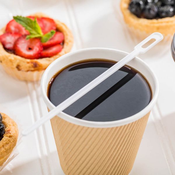 Мішалка пластикова 13 см 1000шт біла