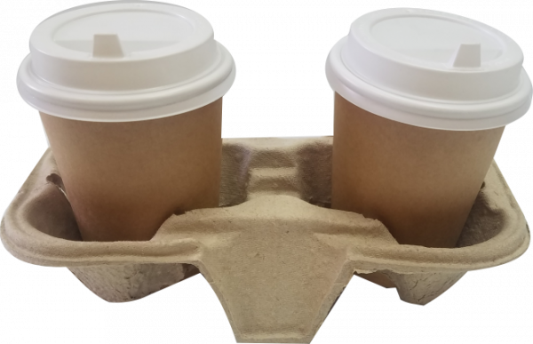 Тримач для 2-х стаканів бурий PREMIUM 