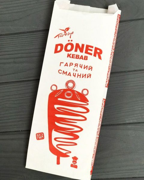 Упаковка для DONER KEBAB 270*100*50 мм 50г/м2 100 шт
