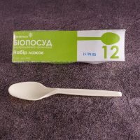 Ложка столова БІО Amelon 16,5 см з кукурудзяного крохмалю 12 шт