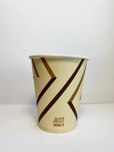 Стакан паперовий 175 мл JUST DRINK IT BROWN для вендинга