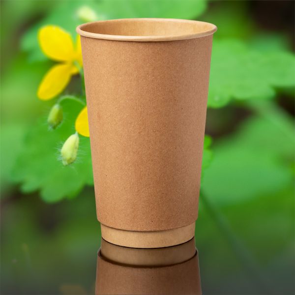 Стакан паперовий двошаровий ЕКОКРАФТ 500 мл