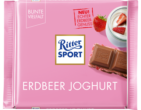 Шоколад RITTER SPORT Erdbeer Joghurt Полуничний Йогурт 100 г