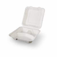 Ланч-бокс трисекційний з PSM 205*205*66 мм 50 шт