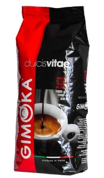 Кава в зернах GIMOKA Dolce Vita 40/60 1 кг (червоно-чорна) ORIGINAL