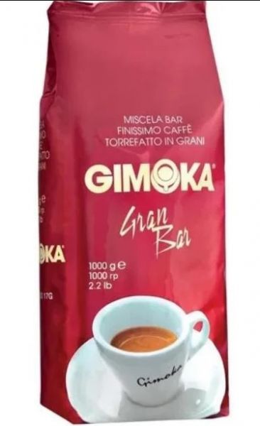 Кава в зернах GIMOKA Gran Bar 50/50 1 кг (червона) ORIGINAL