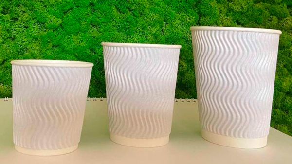 Гофростакан Ripple 110 мл білий