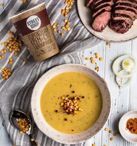 Крем-суп Street Soup Гороховий з яловичиною 50 г стакан