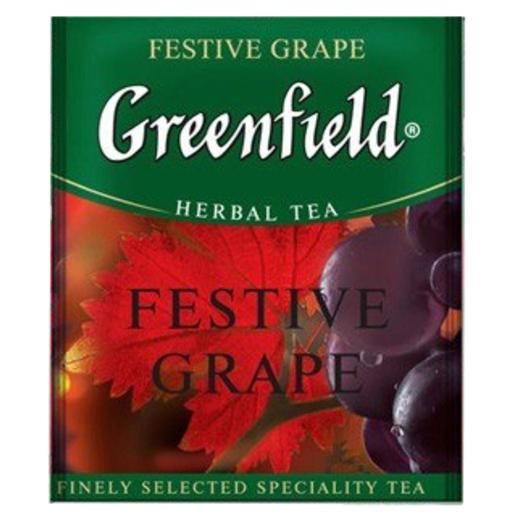 Чай фруктовий пакетований Greenfield Festive Grape 100 шт Виноград