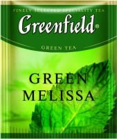 Чай зелений пакетований Greenfield Green Melissa 100 шт Меліса
