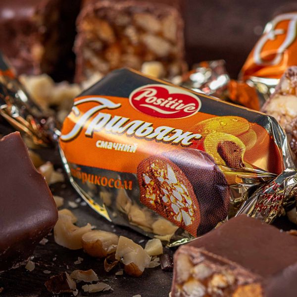 Цукерки Positive Грильяж з абрикосом