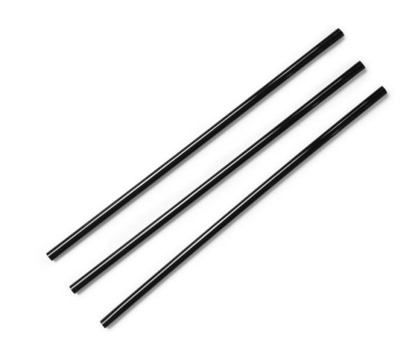 Трубочка High Ball чорна h=210 мм d=5 мм з PLA 400 шт