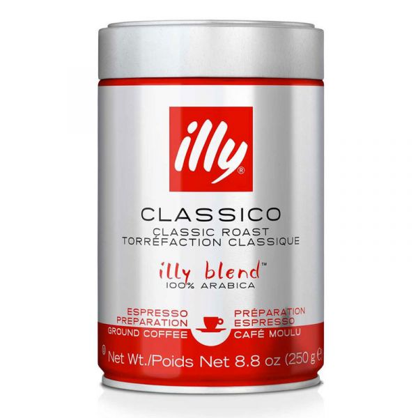 Кава мелена ILLY Classico 100% Arabica 250 г банка