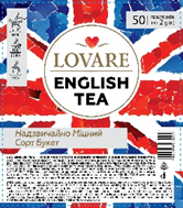 Чай чорний пакетований LOVARE English tea Надзвичайно міцний 50 шт