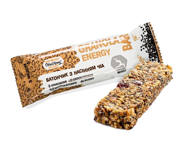 Батончик гранола з насінням ЧІА 40 г