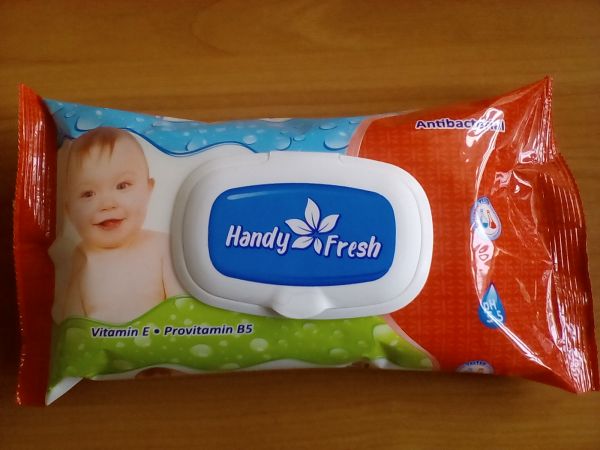 Серветки вологі Handy Fresh Антібактеріальна з клапаном 72 шт