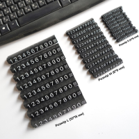 Набор пластиковых ценников с цифрами 100 шт 6*9 мм размер М