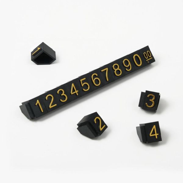 Набір пластикових цінників з цифрами 100 шт 10*15 мм розмір L