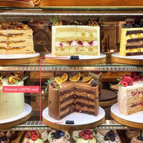 Набір пластикових цінників з цифрами 100 шт 10*15 мм розмір L