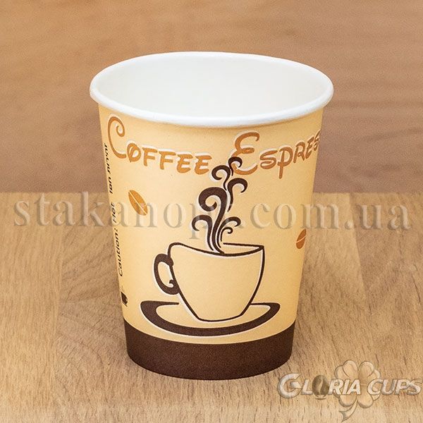 Стакан паперовий 250 мл КРЕМ