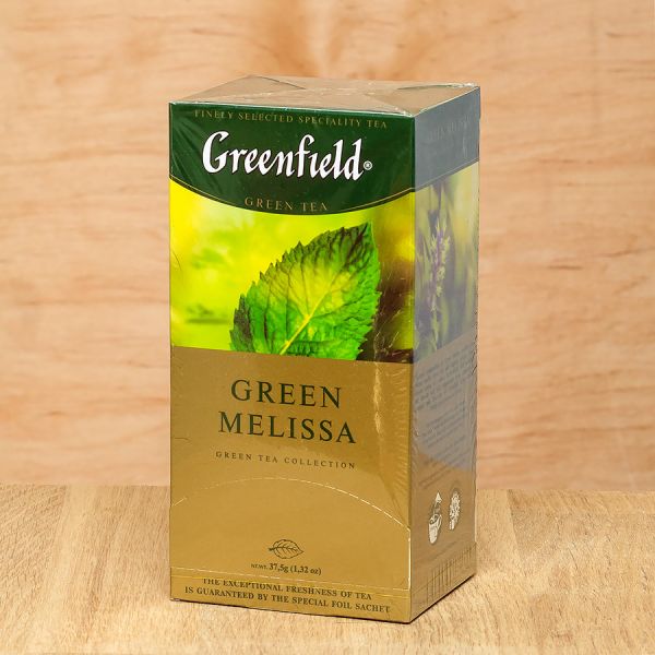Чай зелений пакетований Greenfield Green Melissa 25 шт Меліса