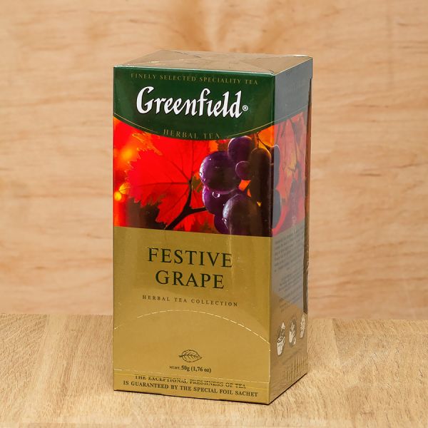 Чай фруктовий пакетований Greenfield Festive Grape 25 шт Виноград