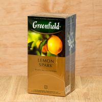 Чай чорний пакетований Greenfield Lemon Spark 25 шт Лимон